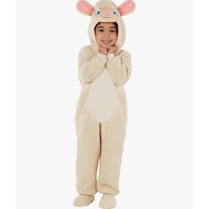 Morph Kids Lamb Costume - Toddler Sheep Jumpsuit - Animal Outfit for Kids - Cute Lamb Jumpsuit for Dress Up, Size 3-4Y