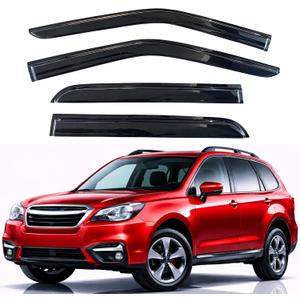 KPY Rain Guards Fit for 2014-2018 Subaru Forester, Out-Channel Window Visors Vent Wind Deflectors 4PC, Car Accessories for 14-18 Forester