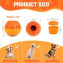 Interactive Dog Toy, 2 in 1 Frozen Treat Toys and Dog Food Dispenser Ball Toys for Training, Reducing Anxiety, Relieving Boredom, Keep Cooling, Large Dogs Chew Puzzle Toy for Medium Large Dogs
