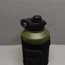WATERSY 1 Gallon Water Bottle Insulated(Cold for 48 Hrs),BPA Free&Leak Proof,128oz Stainless Steel Water Jug,Big thermo,Large Water Bottle with Handle for Gym,Hiking,Camping&Travel,Olive Green