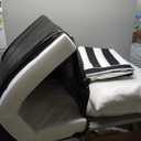 Outdoor Loveseat Cushion Set 46'' x 26'', Outdoor Deep Seat Cushions for Patio Furniture, Water Repellent Outdoor Seat Cushion and Couch Back Cushions for Bench, and Swing (Black Stripes) (46 x 26 x 4 In, Black Stripes)