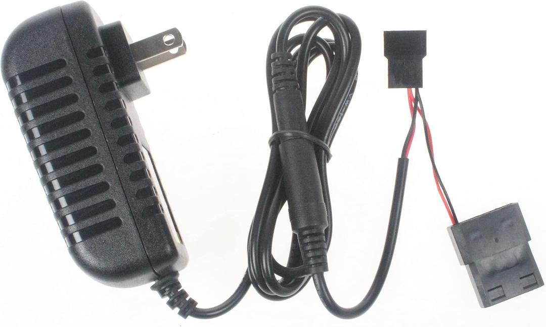 NOYITO DC 12V 2A Fan Power Adapter Fan External Power Supply Suitable for D-Port 3-Pin 4-Pin Male Female Connector Cooling Fans