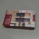 CIRCLE JOY Rechargeable Electric Salt and Pepper Grinder Set Gravity Salt and Pepper Mills Set with LED Light, No Battery Needed, Adjustable Coarseness, Washable 135ml Container, Black