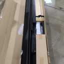 Max & Lily Low Bunk Bed, Scandinavian Modern Bunk Bed, Solid Wood Twin-Over-Twin Bed Frame for Kids, No Box Spring Needed, Black