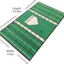 Stride Right Hitting Mat Training System | 2-in-1 Baseball & Softball Batting Mat with Instructional Guide for Stance, Stride & Setup | Improve Swing Mechanics & Consistency