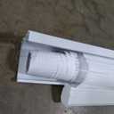 Joydeco Cordless Zebra Blinds for Windows, Dual Layer Light Control Window Blinds with Light-Proof Aluminum Cover, Free-Stop Roller Shades for Home & Office (White,43" W x 75" H)