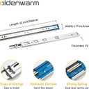 Goldenwarm 10 Pair 22 Inch Soft Close Drawer Slides, 20 Pack Heavy Duty Side Mount 100lb Capacity, Full Extension Ball Bearing Cabinet Glides for Kitchen