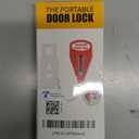 AceMining Portable Door Lock Home Security Door Lock Travel Lockdown Locks for Additional Safety and Privacy Perfect for Traveling Hotel Home Apartment College (1 Pack)