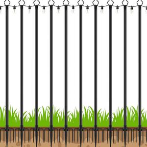 LETIANPAI 10Ft String Light Poles 2 Pack,Light Poles for Outside Lights,Outdoor with Fence Brackets Hanging Lights,Metal Stand Deck Patio Backyard