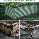 6x3x2 Ft Galvanized Steel Raised Garden Bed, Green, 1 Pack