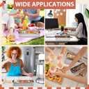 LemonRoad 6 Pcs Stainless Steel Snack Containers 3 Compartments Bento Boxes Reusable Lunch Snack Box with Lids Divided Portable Food Storage Containers for School Party Travel Picnic Home