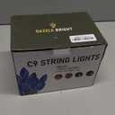 AWQ 100LED 81 FT C9 Christmas String Lights Plug in Fairy Twinkle String Lights 8 Modes Timer Function Waterproof Extendable for Indoor Outdoor Wedding Party Christmas Decoration (100, Multicolor)