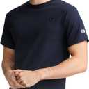 Champion Men's Classic Everyday Soft, Comfortable T-Shirt (Regular or Big & Tall) (Large, Navy - C Logo)