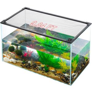 Uross Fish Tank Lid Magnetic Aquarium Lid Tank Hood top Cover Anti-Jumping Net Cover Mesh to Protect Fish Jumping Out of
