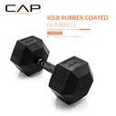 CAP Barbell Coated Hex Dumbbell Weight | Multiple Options (40 lb)