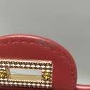 Quilted Crossbody Purse for Women Trendy Ladies Shoulder Bag with Chain Strap PU Leather Cross Body Bags Satchel HandBag (Wine Red)