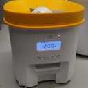 Automatic Cat Feeder - 4L Timed Auto Pet Feeder for Cat and Dog with Dry Food Dispenser, 180-day Battery Life, 1-6 Meals Per Day, 1-16 Portion, Desiccant Bag Keeps Food Fresh (White)