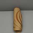 Noctiflorous Round Placemats Set of 8, 15 Inch Braided Hand Woven Table Mats, Heat Resistant Non-Slip Wipeable Wide Edge Place Mats for Kitchen Dining Indoor Outdoor Use(Orange, 8)