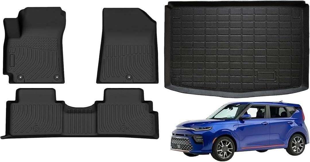 Priprilod Floor Mats & Cargo Liner Custom Fit for Kia Soul 2020-2025