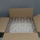 Prestee 48 Pack Plastic Champagne Flutes 9 oz - Stemless Disposable Champagne Flutes for Cocktails Mimosa Bar and Party Supplies - Clear Shatterproof Plastic Wine Glasses for Wedding and Summer Party