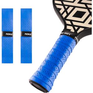 Pickle Grips Pickleball Paddle Grip Tape by YALLA - Overgrip Grip Wrap for Pickleball Racket - Moisture Wicking Paddle Grip Wrap (2 Pack) (Blue)