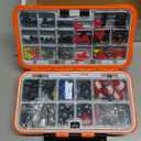 TOPFORT 187/343pcs Fishing Accessories Kit, Organized Fishing Tackle Box with Tackle Included, Fishing Hooks, Fishing Weights Sinkers, Fishing Gear and Equipment, Fishing Gift for Men