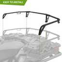 SAUTVS 4" Rear Rack Extender for Polaris Sportsman 850 XP 1000, Rear Cargo Storage Rack Rear Luggage Rack Extender for Polaris Sportsman 850 2017-2025/XP 1000 S 2020-2025 Accessories, Replace #2882023