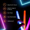 Glow Fever Glow in The Dark Sticks - 100 ct 6" Glow Sticks Bulk Party Pack with End Caps & Lanyards - Glow Party Favors for Concert, Festival, & Wedding Neon Light Sticks by Party Dragon, Multi