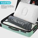 Ear Piercing Pillow with Foam Plug for Side Sleepers-Ear Pillow with Off Center and 4.7"X3.2" Large Ear Hole for Ear Pain/CNH, Soft CertiPUR-US Memory Foam, Cooling Removable Cover, Travel 16"X11"X4''