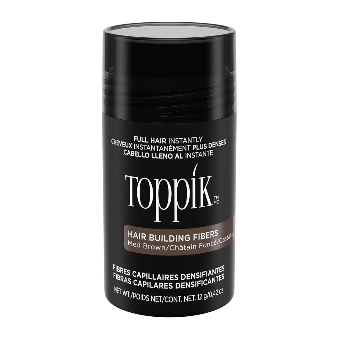 Toppik Hair Building Fibers, Fill In Fine or Thinning Hair Instantly Thicker, Fuller Looking Hair 9 Shades,4 size options