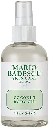 Mario Badescu Coconut Body Oil Enriched with Coconut Oil & Shea Butter | Lightweight Skin Care for Hydrating and Moisturizing After Shower Massage