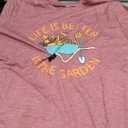 Gardening Shirts for Women Plants Lover Shirts T Shirt Life is Better in The Letter Print Graphic Shirt Tops (Small, Deepgrey-14)