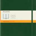 Moleskine Classic Notebook, Soft Cover, XL (7.5" x 9.5") Ruled/Lined, Myrtle Green, 192 Pages