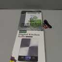 Atogou Food Scale - 33lb Digital Kitchen Scale Ounces Grams, Rechargeable & Full-View Display, Water-Resistant, Batteries or USB-C Charging, Stainless Steel, for Cooking, Meal Prep, Package (Black)