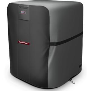 Rosefray Air Conditioner Cover Waterproof AC Cover 600D Heavy Duty for Outside Units-Durable Universal Sizes Square Fits up to 30 x 30 x 36inches-Gray/Black