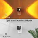 L LOHAS LED Night Light Projector, 2 Pack Color Changing Night Light Plug into Wall, Dusk to Dawn Sensor, Rotating Nightlight, RGB Ambient Lighting for Bathroom, Gaming Room, Decor, Gifts