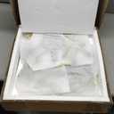 Chende Round Mirror for Dining Room Decor, 32" x 32" Large Mirror for Living Room with Removable Leaves, Beveled Edge and Metal Frame, Decorative Wall Mirror for Entrance Decor (Bronze)