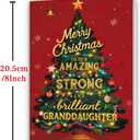 2 x Bestmelo Granddaughter Christmas Card, Granddaughter Christmas Gifts with Premium Envelope, 8x5.3 Inches, Double-Sided (BT-115)