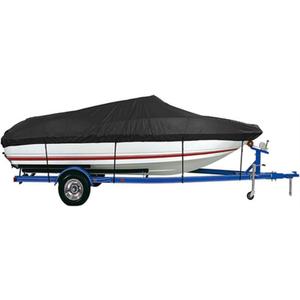 GXARTS Trailerable Boat Cover, Length: 14'-16' Beam Width up to 90", Waterproof Heavy Duty Cover, Fits for V-Hull, TRI-Hull, Runabout, Pro-Style, Bass Boat, Storage Bag & Tightening Straps Included