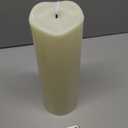 AFINETH 4" x12" Outdoor Waterproof Candles with Timer, Large Pillar Candles Battery Operated, Plastic Tall Flameless Candles for Garden Patio Porch Home Party, Ivory 1Pack