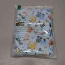 Kids Toddler Rain Suit for Boys Girls One Piece Hoodie Zipper Cartoon Waterproof Coverall Rain Jacket 1-10 Years (Blue, L)