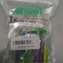 Zopeal 250 Pieces Braces Flossers Interdental Brush for Cleaner Tooth Toothpick Dental Teeth Flossing Picks Head Oral Dental Hygiene Cleaning Tool Soft Cleaners () (Bright Color)