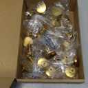 Ravinte 30 Pack Solid Knobs Kitchen Cabinet Round Pulls Dresser Handles Gold Cupboard Hardware Brushed Brass Door Drawer Knobs