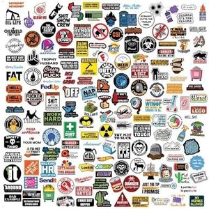 Pack of 3, 165 Pcs Hard Hat Stickers for Adults | Crood Humor | Reusable Waterproof Vinyl Stickers | Perfect for Hard Hats, Coffee Mugs, Laptops, Tools and Lunch Boxes