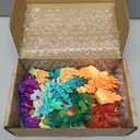 JOYIN 8 Pcs 3D Printed Dragon, 4.4" Colorful 3D Printed Flexible Articulated Dragon Fidget Toys for Office Desk Decor, Autism Stress Relief Fidget Toys for Kids & Adults Gift, Small