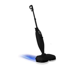 Steam Mop with 13 Accessories,Steam Cleaner for Home Use,Floor Scrubber spin mop for Hard Wood Floors,Steamer Deep Cleaning for Carpet, 4 Washable Mop Pads, 550ml Capacity,30 Second Heat-Up (Black)