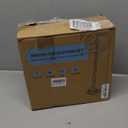 Broom with Dustpan Combo Set 54 Long Handle Household Dust Pan for Home Office Kitchen Cleaning Black & Grey