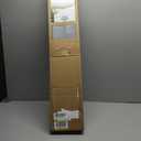 Lotus & Windoware Cordless, 2 Inch Faux Wood Blind, 34.5" Wide x 60" Long, Window Blinds, Blinds & Shades, Blinds for Indoor Windows, Embossed, Bright White