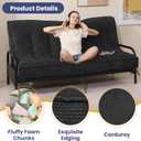 JUIKURY 8" Futon Mattress Full Size, Thick Futons Sofa Couch Bed Sleeper Sofa Bed, Floor Mattress for Adults, Roll Up Folding Mattres Shredded Foam Filling, Medium Firm(Frame Not Included)