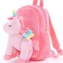Lazada Unicorn Kids Backpack Stuffed Toy Toddler Backpacks Plush Backpack Pink 9.5"